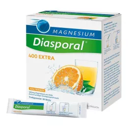 MAGNESIUM DIASPORAL 400 dodatkowych granulek do picia, 20 szt