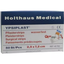 PFLASTERSTRIPS Ypsiplast wodoodporny 2,5x7,2 cm, 50 szt