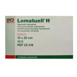 LOMATUELL H Maść tiulowa 10x20 cm sterylna, 10 szt