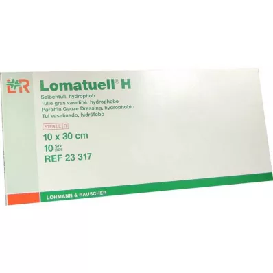 LOMATUELL H Maść tiulowa 10x30 cm sterylna, 10 szt