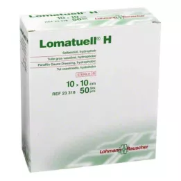 LOMATUELL H Maść tiulowa 10x10 cm sterylna, 50 szt