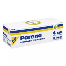 PORENA elastyczny opatrunek z gazy 4 cm biały bez wiolonczeli, 10 szt