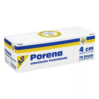 PORENA elastyczny opatrunek z gazy 4 cm biały bez wiolonczeli, 10 szt PORENA elastyczny opatrunek z gazy 4 cm biały bez wiolonczeli, 10 szt