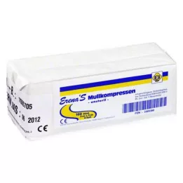 ERENA Kompres z gazy 5x5 cm niesterylny 8x, 100 szt
