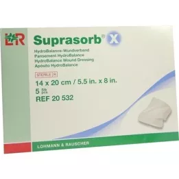 SUPRASORB X HydroBalance opatrunek na ranę 14x20 cm, 5 szt