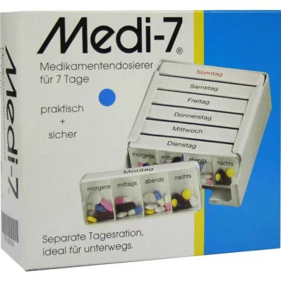 MEDI 7 medicine dos.f.7 days blue, 1 szt MEDI 7 medicine dos.f.7 days blue, 1 szt