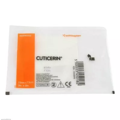 CUTICERIN Gaza 7,5x7,5 cm z powłoką maściową, 1 szt