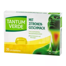 TANTUM VERDE pastylka 3 mg o smaku cytrynowym, 20 szt