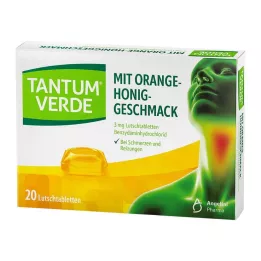 TANTUM VERDE pastylka 3 mg o smaku pomarańczowo-miodowym, 20 szt