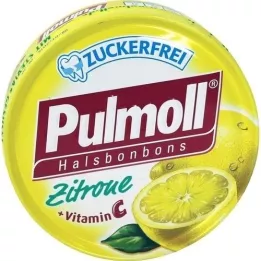 PULMOLL Cytrynowe cukierki bez cukru, 50 g