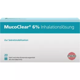 MUCOCLEAR 6% roztwór inhalacyjny NaCl, 20 x 4 ml