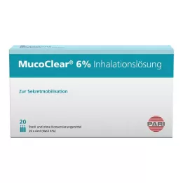 MUCOCLEAR 6% roztwór inhalacyjny NaCl, 20 x 4 ml