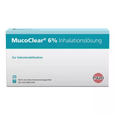 MUCOCLEAR 6% roztwór inhalacyjny NaCl, 20 x 4 ml MUCOCLEAR 6% roztwór inhalacyjny NaCl, 20 x 4 ml