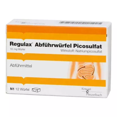 REGULAX Kostki przeczyszczające z pikosiarczanem, 12 szt REGULAX Kostki przeczyszczające z pikosiarczanem, 12 szt