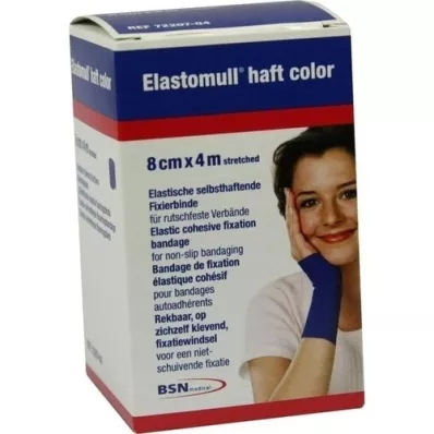 ELASTOMULL kolorowa taśma samoprzylepna 8 cmx4 m, niebieska, 1 szt