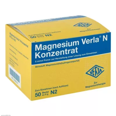MAGNESIUM VERLA N Koncentrat Plv.e.L. do spożycia, 50 szt MAGNESIUM VERLA N Koncentrat Plv.e.L. do spożycia, 50 szt