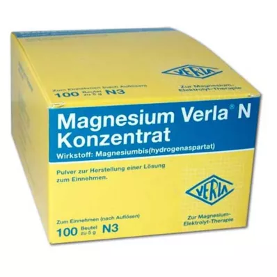 MAGNESIUM VERLA N Concentrate Plv.e.L.for Intake, 100 szt MAGNESIUM VERLA N Concentrate Plv.e.L.for Intake, 100 szt