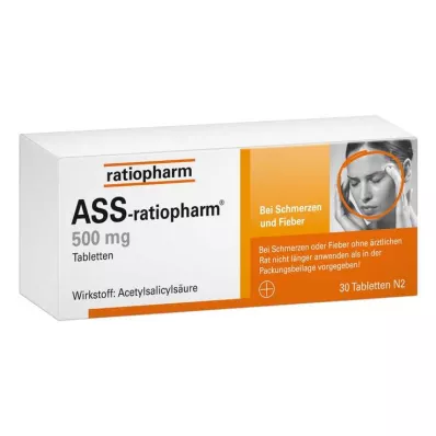 ASS Ratiopharm 500 mg tabletki, 30 szt ASS Ratiopharm 500 mg tabletki, 30 szt
