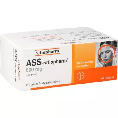 ASS-ratiopharm 500 mg tabletki, 100 szt