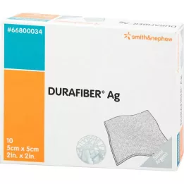 DURAFIBER Opatrunek Ag 5x5 cm, 10 szt