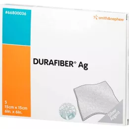 DURAFIBER Opatrunek Ag 15x15 cm, 5 szt