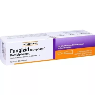 FUNGIZID-ratiopharm 3 tabletki dopochwowe + 20 g kremu, 1 p