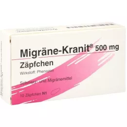 MIGRÄNE KRANIT czopek 500 mg, 10 szt