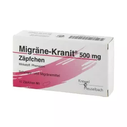 MIGRÄNE KRANIT czopek 500 mg, 10 szt