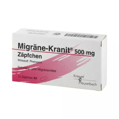 MIGRÄNE KRANIT czopek 500 mg, 10 szt MIGRÄNE KRANIT czopek 500 mg, 10 szt