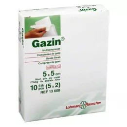 GAZIN Gaza komp.5x5 cm sterylna 8x, 5X2 szt