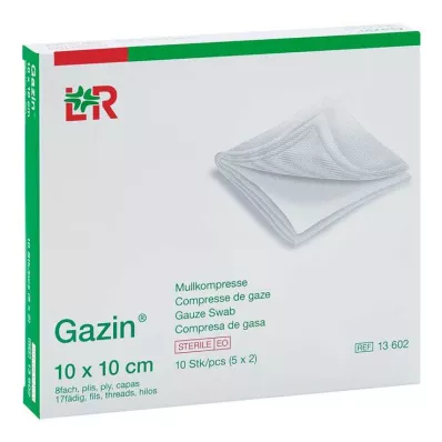 GAZIN Gaza komp.10x10 cm sterylna 8x, 5X2 szt