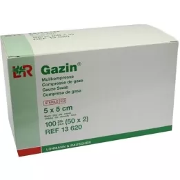 GAZIN Gaza komp.5x5 cm sterylna 8x, 50X2 szt