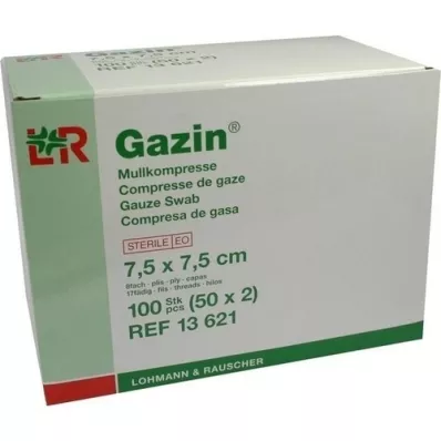 GAZIN Gaza komp.7,5x7,5 cm sterylna 8x, 50X2 szt