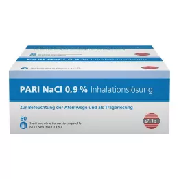 PARI Ampułki z roztworem inhalacyjnym NaCl, 120 x 2,5 ml