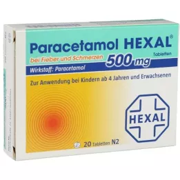 PARACETAMOL 500 mg HEXAL na gorączkę i ból Tab, 20 szt