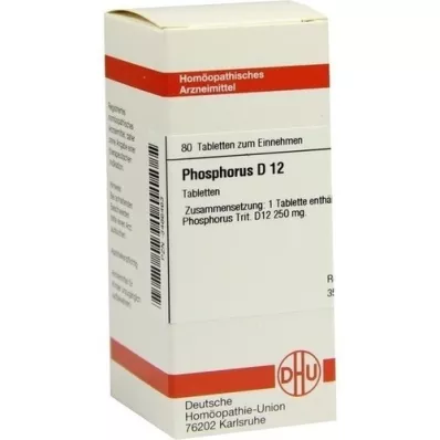 PHOSPHORUS D 12 tabletek, 80 szt