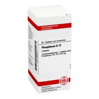 PHOSPHORUS D 12 tabletek, 80 szt