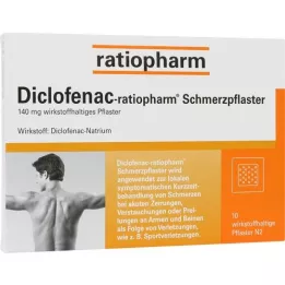 DICLOFENAC-ratiopharm plaster przeciwbólowy, 10 szt