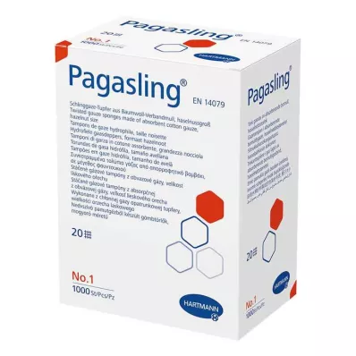 PAGASLING Gaziki niesterylne rozmiar 1 orzech laskowy, 1000 szt PAGASLING Gaziki niesterylne rozmiar 1 orzech laskowy, 1000 szt