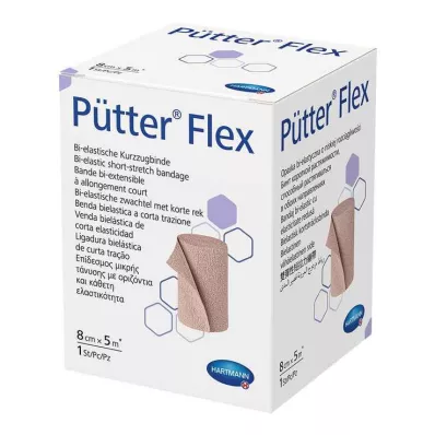 PÜTTER Bandaż elastyczny 8 cmx5 m, 1 szt PÜTTER Bandaż elastyczny 8 cmx5 m, 1 szt