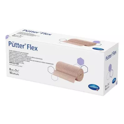 PÜTTER Bandaż elastyczny 8 cmx5 m, 10 szt