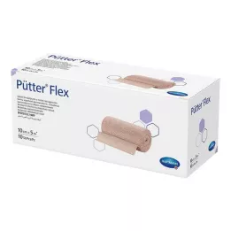 PÜTTER Bandaż elastyczny 10 cmx5 m, 10 szt