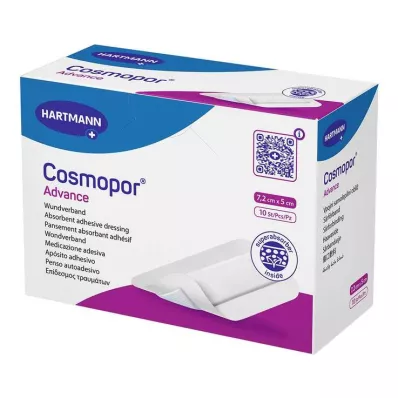 COSMOPOR Opatrunek na ranę Advance 5x7,2 cm, 10 szt COSMOPOR Opatrunek na ranę Advance 5x7,2 cm, 10 szt