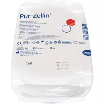 PUR-ZELLIN Sterylna rolka 4x5 cm po 500 sztuk, 1 szt