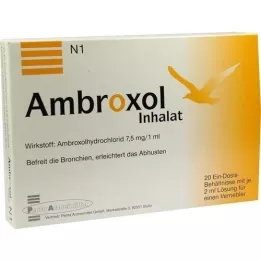 AMBROXOL Roztwór do inhalacji do nebulizatora, 20 x 2 ml
