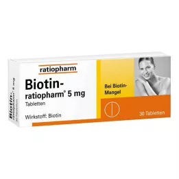 BIOTIN-RATIOPHARM Tabletki 5 mg, 30 szt