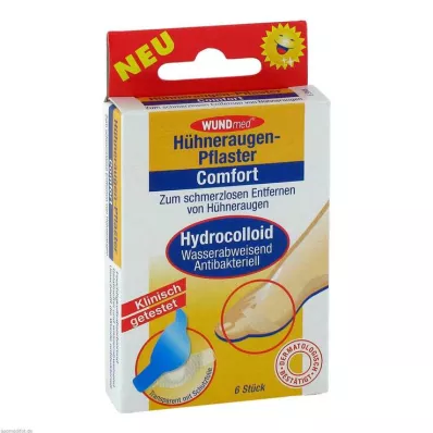 HÜHNERAUGENPFLASTER Hydrokoloid Comfort, 6 szt HÜHNERAUGENPFLASTER Hydrokoloid Comfort, 6 szt
