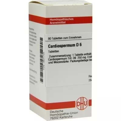 CARDIOSPERMUM D 6 tabletek, 80 szt