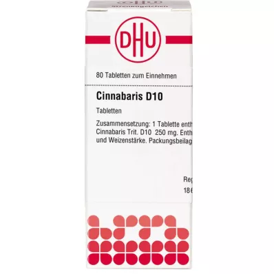 CINNABARIS D 10 tabletek, 80 szt