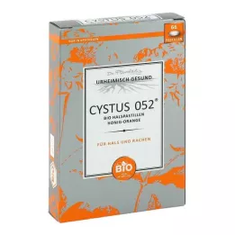 CYSTUS 052 Organiczne pastylki na gardło Miód Pomarańcza, 66 szt